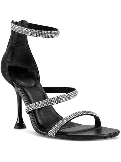 Shop Marc Fisher Ltd Carita Womens Dressy Open Toe Ankle Strap In Black