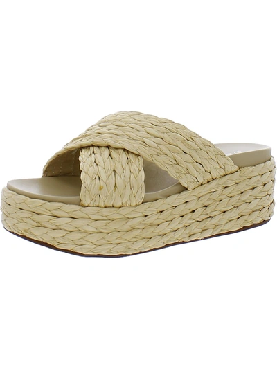 Shop J/slides Quiver Womens Open Toe Slip On Platform Sandals In Multi