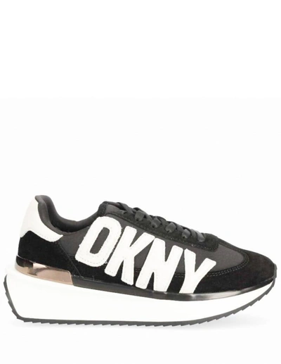 Shop Dkny Women's Arlan Retro Lace Up Sneaker In Black