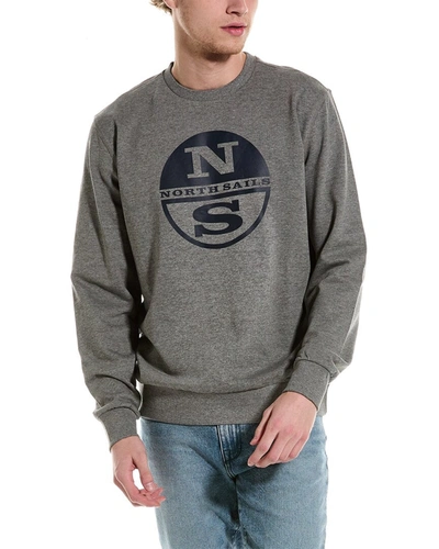 Shop North Sails Graphic Sweatshirt In Grey