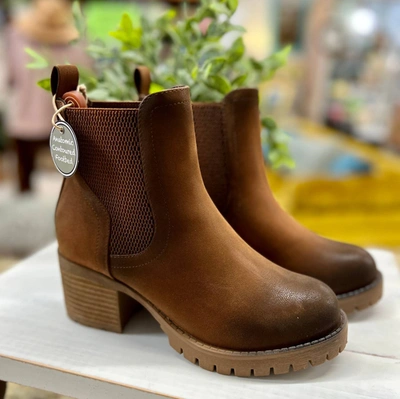 Shop Mia Jonna Boot In Cognac In Green