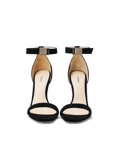 Shop L Agence Thea Sandal In Black Suede