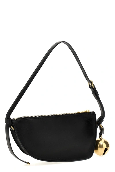 Shop Burberry Women 'shield Sling' Mini Shoulder Bag In Black