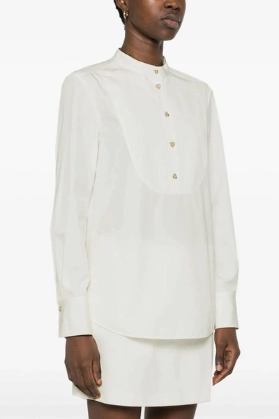 Shop Chloé Women Knot Button Shirt In White