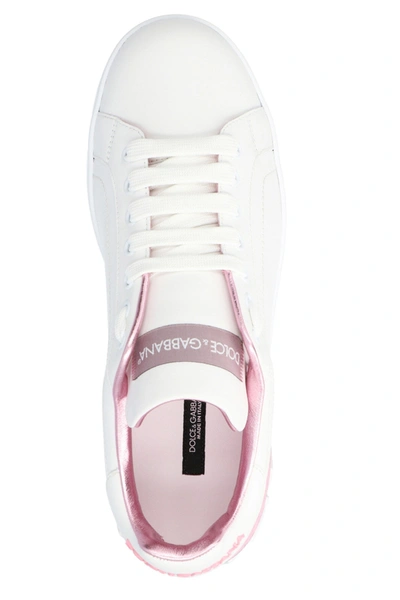 Shop Dolce & Gabbana Women 'portofino' Sneakers In Pink