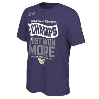 Shop Nike Purple Washington Huskies College Football Playoff 2024 Sugar Bowl Champions Locker Room T-shirt