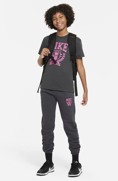 Shop Nike Kids' Sportswear Trend Fleece Joggers In Anthracite
