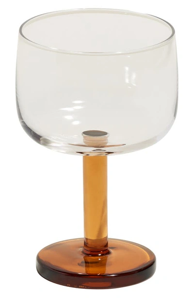 Shop Our Place Set Of 4 Party Coupe Glasses In Clear/ Sunset