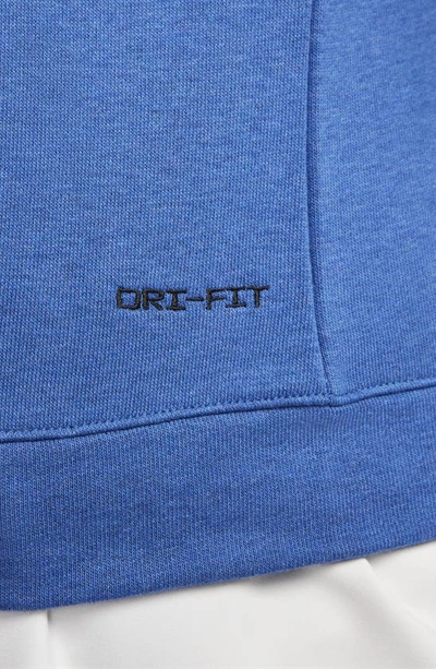 Shop Nike Dri-fit Track Club Long Sleeve Running T-shirt In Court Blue/ Heather/ Black