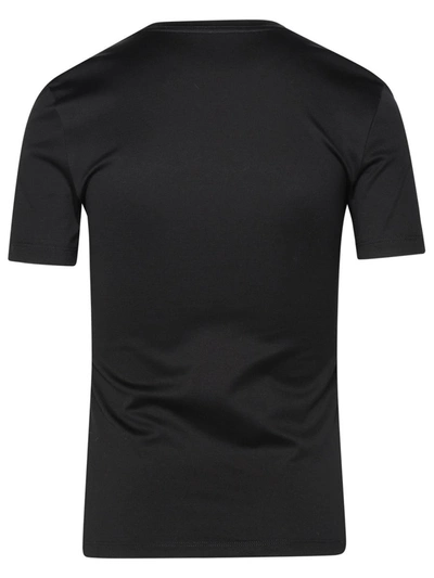 Shop Versace T-shirt Logo Strass In Black