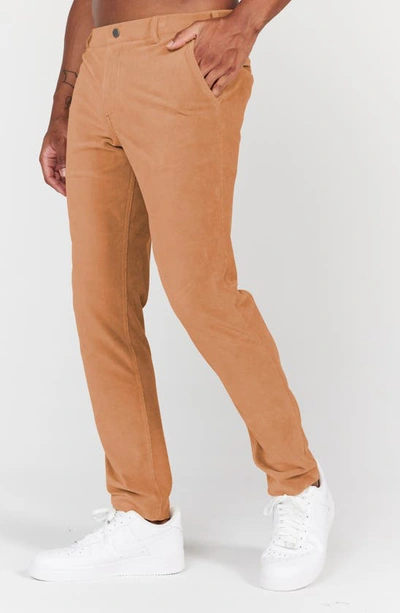 Shop Redvanly Collins Corduory Golf Pants In Sand
