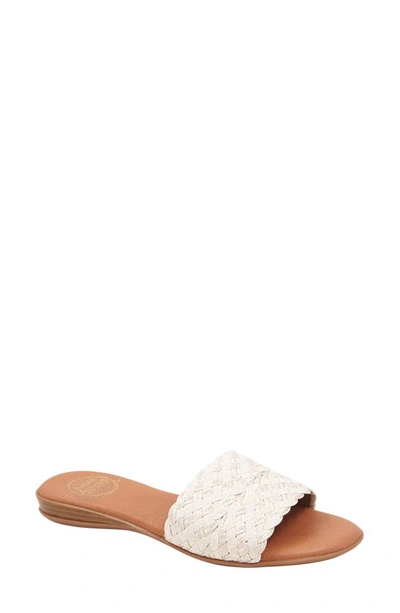 Shop Andre Assous Nahala Featherweights™ Slide Sandal In White