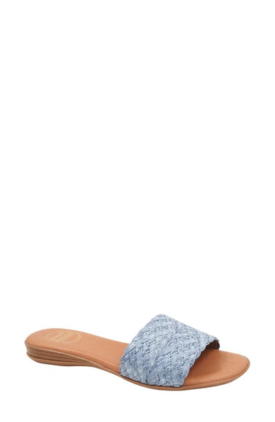 Shop Andre Assous Nahala Featherweights™ Slide Sandal In Jean
