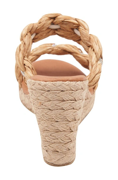 Shop Andre Assous Nolita Espadrille Wedge Sandal In Natural/ Crystal