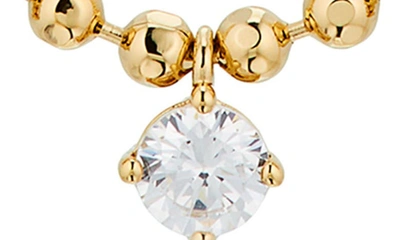 Nadri Twilight Cubic Zirconia Shaky Ball Chain Necklace In Gold