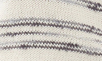 Shop O'neill Seaside Stripe Faux Wrap Sweater In Winter White