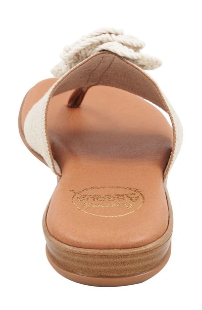 Shop Andre Assous André Assous Nara Sandal In Beige Linen