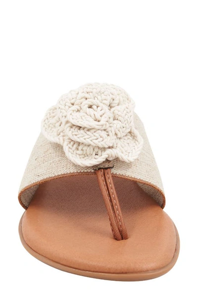 Andre Assous Nara Sandal In Beige Linen