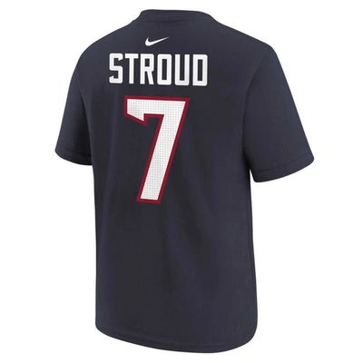 Shop Nike Preschool  C.j. Stroud Navy Houston Texans Player Name & Number T-shirt