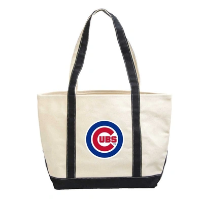 Shop Logo Brands Chicago Cubs Canvas Tote Bag In Royal