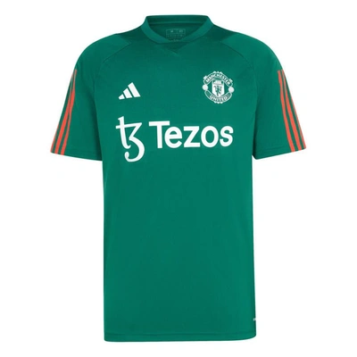 Shop Adidas Originals Adidas Green Manchester United 2023/24 Training Jersey