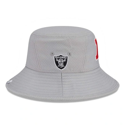 Shop New Era Gray Las Vegas Raiders 2024 Pro Bowl Bucket Hat