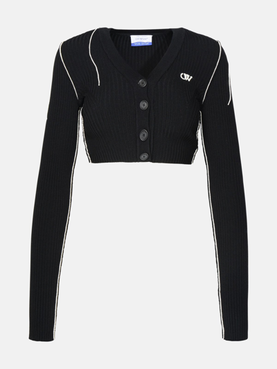 Shop Off-white Black Wool Blend Sweater