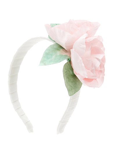 Shop Monnalisa Floral Hairband In White