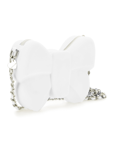 Monnalisa Pvc Bag With Bow In White