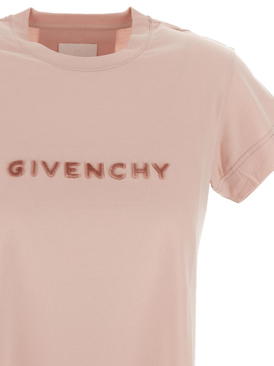 Shop Givenchy Cotton T-shirt In Pink