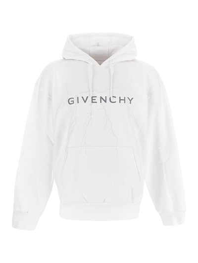 Shop Givenchy Cotton Sweatshirt In White