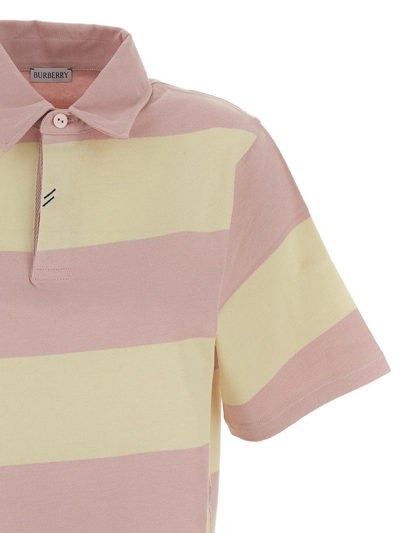 Shop Burberry Cotton Polo In Multicolor