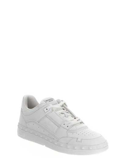 Shop Valentino Freedots Sneakers In White