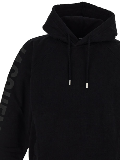 Shop Jacquemus Cotton Sweatshirt In Black