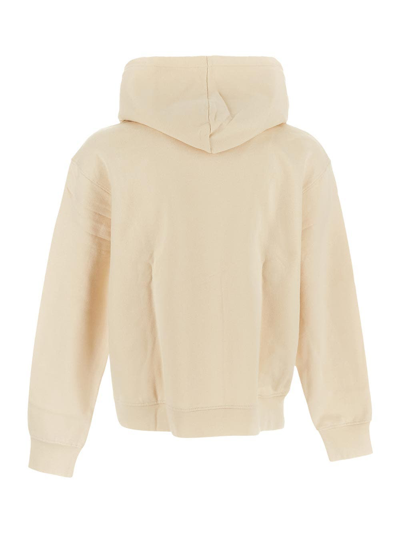 Shop Jacquemus Cotton Sweatshirt In Beige