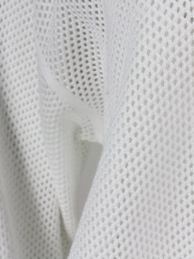 Brunello Cucinelli Sweater With Micro-mesh Work In White