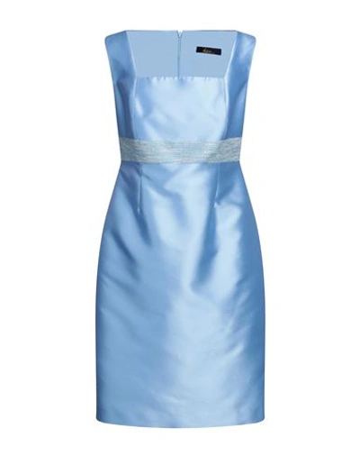Shop Antilea Woman Midi Dress Sky Blue Size 12 Polyester, Silk