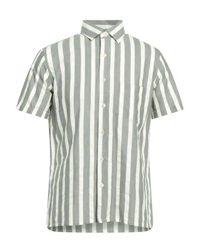 Boglioli Man Shirt Grey Size 15 ¾ Cotton, Lyocell In Grey