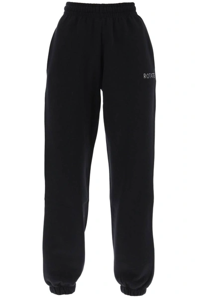 Shop Rotate Birger Christensen Joggers With Crystal Logo