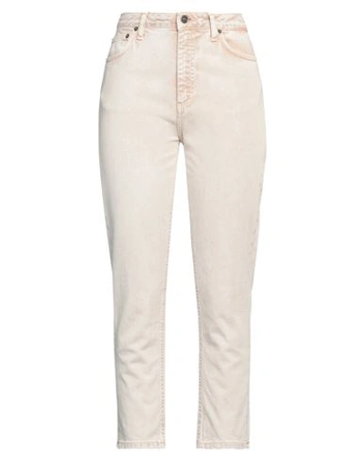 Shop Dondup Woman Jeans Beige Size 32 Cotton