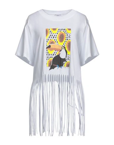 Shop Take-two Woman T-shirt White Size M Cotton