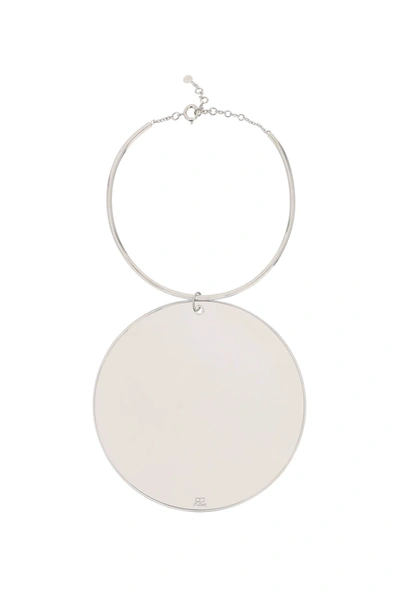 Shop Courrèges Mirror Charm Necklace