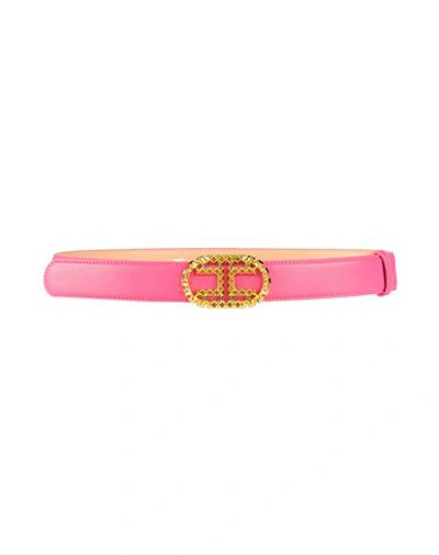 Shop Elisabetta Franchi Woman Belt Fuchsia Size 6 Synthetic Fibers In Pink