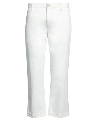 Jeckerson Man Denim Pants White Size 33 Cotton In White
