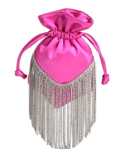 Shop Twenty Four Haitch Woman Handbag Fuchsia Size - Textile Fibers In Pink