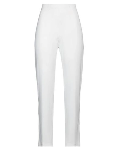 New Mi-ba Woman Pants Off White Size 8 Viscose, Elastane In Off White