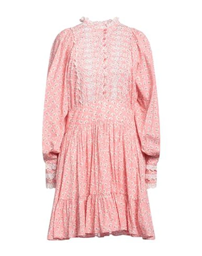 Shop Bytimo Woman Mini Dress Pink Size L Cotton