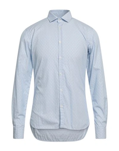 Shop Aglini Man Shirt Sky Blue Size 15 ½ Cotton