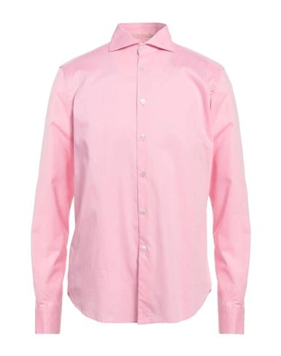 Shop Alessandro Lamura Man Shirt Pink Size Xxl Cotton