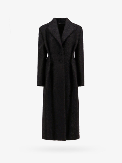 Shop Givenchy Woman Coat Woman Black Coats